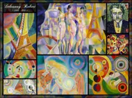 Puzzle Robert Delaunay: Koláž