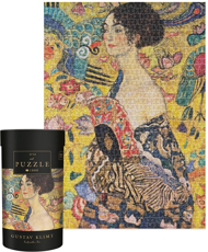 Puzzle Gustav Klimt: Dáma s vejárom