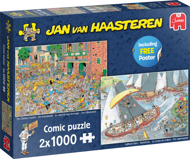 Puzzle Poškodený obal 2x1000 Jan Van Haasteren: Holandské tradície