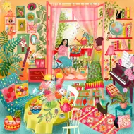 Puzzle Balkón Hudobná miestnosť