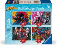 Puzzle 4v1 Spiderman Marvel