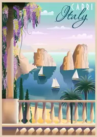 Puzzle Poscard from Capri