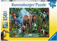 Puzzle Slony v džungli