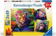 Puzzle 3x49 Džungelski dojenčki
