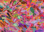 Puzzle Fish in Fuchsia