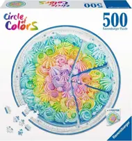 Puzzle Torta arcobaleno. rotonda