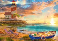 Puzzle Západ slnka v Lighthouse Bay