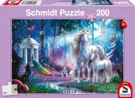 Puzzle Klisna jednorožce s hříbětem