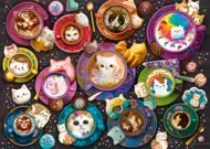 Puzzle Kaffeekunst Kätzchen