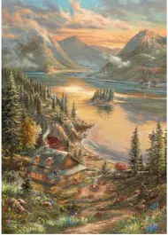 Puzzle Kinkade: Lakeside Splendor