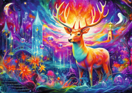 Puzzle DreamScapes: Mystický jeleň
