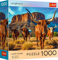 Puzzle Longhorns: Texaský longhornský dobytok
