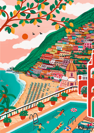 Puzzle Premium Plus: Positano, Taliansko