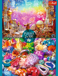 Puzzle 2x500 Kozmos a kryštály