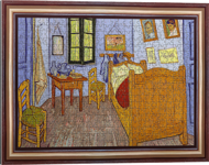 Puzzle Poškodený obal Vincent Van Gogh: Spálňa v Arles s rámom