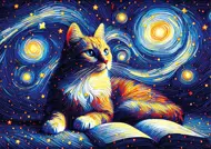 Puzzle Hviezdna mačka